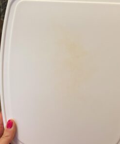 The Original Gorilla Grip Oversized 100% BPA Free Reversible Durable Kitchen Cutting Board Set of 3, Dishwasher Safe, Nonslip Handle Border Plastic Boards, Juice Grooves, Chopping Food, Cooking, Black Large (Pack of 3) Black/White 42 81ECNzfUqL