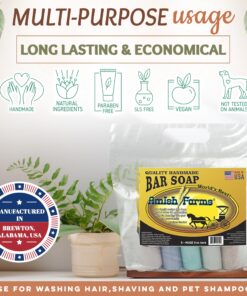 Amish Farms All Natural Soap Bar - Made in USA, Handmade, Vegan Moisturizing Natural Body Soap for Sensitive Skin, Wildflower Scent 5 Oz Each (5 Bars) 24 81EDOZ03IL