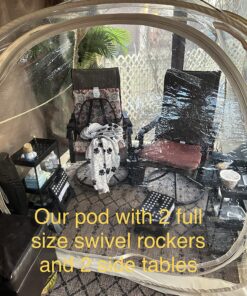 EighteenTek Holiday Decoration Sports Tent with Sealed Floor - Instant Tent Shelter - Outdoor Bubble Tent 1-6 Person - Rain Tent Camping Sun Shelter Pop Up - Clear, Patent Protected Design 72"x72"x65"h 48 81EDVekCFL 1