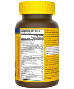 Nature Made Prenatal Multi, 90 Tablets, Folic Acid + 17 Prenatal Vitamins & Minerals to Support Baby Development and Mom, Vitamin D3, Calcium, Iron, Iodine, Vitamin C, and More (Pack of 3) 90 Count (Pack of 3) 18 81EDnEDyK9L