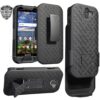 Kyocera DuraForce Pro 2 Case, Ailiber E6910 Holster with Screen Protector, Swivel Belt Clip, Kickstand Holder, Shock Proof Pouch Slim Shell Slide Cover for Verizon Kyocera Dura Force Pro2 - Black 36 81EDonp5KL