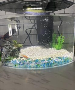 Tetra Crescent aquarium Kit 5 Gallons, Curved-Front Tank With LEDs,black 5-Gallon 26 81EEQM8UIL