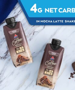 Atkins, Meal Replacement Shake, Gluten-Free, Mocha, 44 Fl Oz, 4 Count Mocha Latte 13 81EFa0U2zHL