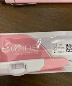 Eveline Digital Ovulation Test Predictor Kit - Easy at Home Ovulation Test Strips with Smart Scanner, Digital Results on Eveline App, 1 Cycle Supply Pregnancy Must-Haves - 99% Accuracy, 5 LH Strips 1 Count (Pack of 1) 25 81EHTEPkibL