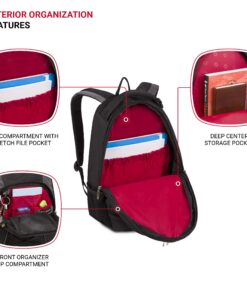 SwissGear 1186 Bungee Backpack, Black/Grey, 17-Inch 10 81EIBVNrtSL