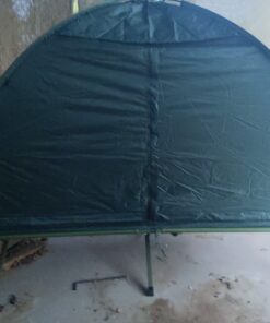 Outsunny Camping Tent Cot, Single Person Folding Cot Combo, Off-Ground Tent, Covered Outdoor Bed with Carry Bag for Hiking, Camping 37 81EImc3 o8L