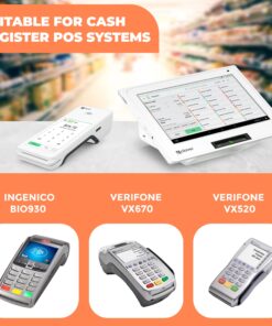 Thermal Credit Card Paper Rolls Printer Paper Receipts 2 1/4" X 50' for Popular Credit Card Machines POS and Cash Registers BPA Free 50 Rolls (CORE 50 Rolls) 2 1/4" x 50' 19 81EJHuJ2KHL