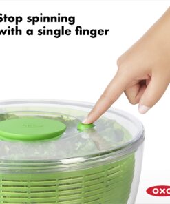 OXO Good Grips Salad Spinner,Green, Large Green Salad Spinner 35 81EJehKir3L