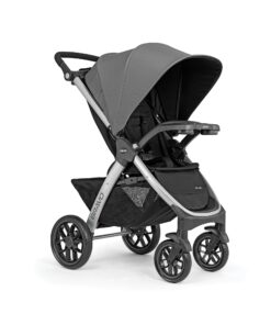 Chicco Bravo 3-in-1 Trio Travel System, Quick-Fold Stroller with KeyFit 30 Infant Car Seat and base | Camden/Black 36 81EJpx25QyL