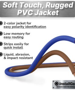 InstallGear 14 Gauge Speaker Wire 100 ft Cable, 14 AWG Speaker Wire Cable, True Spec Soft Touch Cables | Great use for Car Audio Speaker Wire, Stereos, Home Theater Speakers, Surround Sound 100 Feet 32 81ENwAusbTL