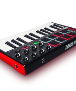 Akai Professional MPK Mini MKII – 25 Key USB MIDI Keyboard Controller With 8 Drum Pads, 8 Assignable Q-Link Knobs and Pro Software Suite Included Red 30 81EOBfznRyL