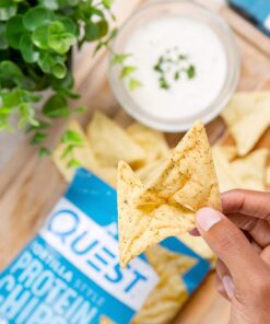 Quest Nutrition Tortilla Style Protein Chips, Ranch, Baked, 19g Protein, Low Carb, Gluten Free, 1.1 Ounce (Pack of 12) 24 81EQrsT8G L