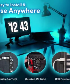 Luminoodle Color Bias Lighting, USB TV and Monitor Backlight LED Strip Lights Kit with Dimmer, Remote - 6.6 ft for 24" to 60" TV - Medium Pro:Medium(24 - 29 in TV) 38 81ER5ILe0qS