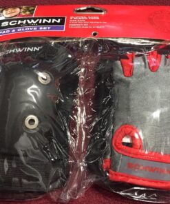 Schwinn Kids Bike Gloves Set, Knee and Elbow Pads, Protective Gear, Girls and Boys Bike Accessories, Black/Gray 38 81ERSpDg0EL