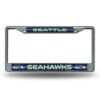 Rico Industries Seattle Seahawks Bling Chrome License Plate Frame with Glitter Accent 6 x 12.25-inches #1 Mom 4 81ESV1CIX3L