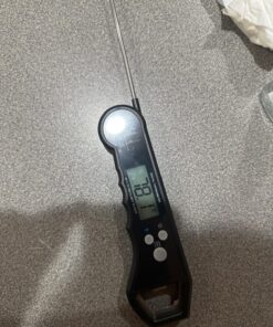 Waterproof Instant Read Digital Meat Thermometer for Cooking and Grilling, Food Thermometer with Backlight, Magnet, Calibration, and Foldable Probe, Bottle Cap Opener for Kitchen Gadgets, BBQ, Grill 38 81ESoUmq8eL