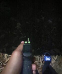 TRUGLO TFO Tritium & Fiber-Optic Handgun Sight | Snag-Resistant Front & Rear Bright Night Sights, Compatible with Glock Handguns Green Front / Green Rear Glock 42/43 34 81ETCQyeTdL