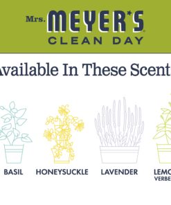 Mrs. Meyer's Clean Day Liquid Hand Soap Refill, Cruelty Free and Biodegradable Formula, Lemon Verbena Scent, 33 oz 26 81EXGMrszL 1