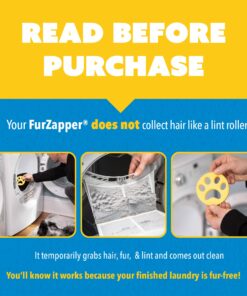 FurZapper Pet Hair Remover for Laundry, 2 Pack - Reusable Dog & Cat Hair Remover Tool As Seen on Shark Tank - Removes Pet Fur, Hair, Lint, Dander from Clothes & Laundry - One FurZapper Per Pet 2 Count 26 81EXbwnCvpL
