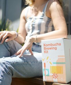 The Kombucha Shop Organic Kombucha Starter Kit - 1 Gallon Brewing Kit Includes All The Essentials Required for Brewing Kombucha At Home Regular 33 81EZRilJlXL