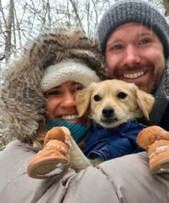 URBEST Dog Shoes with Hook Loop Closure Booties Pet Dog Chihuahua Shoes Boots, 4Pcs (5#, Brown) 5# 30 81EZrByc9JL