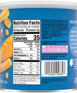 Gerber Lil Crunchies Variety Pack, 2 Garden Tomato, 2 Apple Sweet Potato, 2 Mild Cheddar, 1.48 OZ each (6 CT) Variety Pack (3 Flavors) Pack of 6 16 81EaH1rcHyL