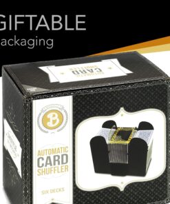 Brybelly Automatic Card Shuffler, The Original 1-6 Deck Electric Shuffler, Battery Operated, Designed for Standard-Size Cards Including Poker Cards, Uno, Phase10, Texas Hold'em, Cards Against Humanity 13 81EbA54N7L