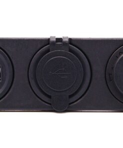 Cllena Triple Function Dual USB Charger + Green LED Voltmeter + 12V Outlet Socket Panel Jack Marine for Digital Devices Mobile Phone Tablet Triple Function-Green 10 81EbXRY8U5L