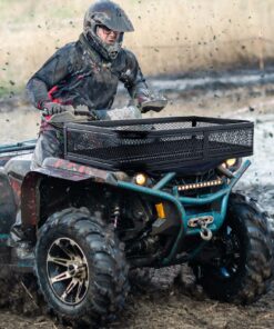 Goplus ATV Front Rack, Universal ATV Storage Rack, Heavy Duty Luggage Carrier with Metal Mesh Frame, ATV/UTV Cargo Basket, 36.5”L x 17.5”W x 6.5”H 25 81EbcwioOCL