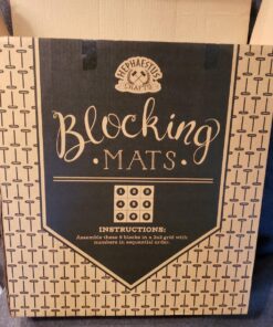 Hephaestus Crafts Blocking Mats for Knitting - Pack of 9 GRAY Blocking Boards with Grids for Needlepoint or Crochet. 150 T-pins 44 81Ebl8drPbL
