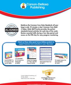 Alternative view of Carson Dellosa | Common Core Math 4 Today Workbook | 1st Grade, 96pgs (Common Core 4 Today)