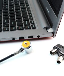 RUBAN Notebook Lock and Security Cable (PC/Laptop) Two Keys 6.2 Foot (Black) only fit Security Slot (7x3mm) 25 81EdMKHNEL