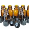 Wild Essentials 10ml Amber Glass Bottles with Euro Dropper Caps - Great for Essential Oils, Perfumes and DIY Aromatherapy - Easy to Fill, Clean and Reuse - Protective and Durable (8) 10ml-Pack of 8 22 81EejpT 8CL