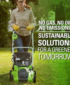 Greenworks 40V 16" Cordless (Push) Lawn Mower (75+ Compatible Tools), 4.0Ah Battery and Charger Included 16" Mower (4.0Ah) 37 81Eemrk27iS