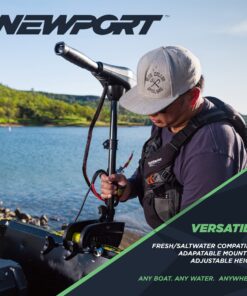 Newport NV-Series Thrust Saltwater Transom Mounted Trolling Electric Trolling Motor w/LED Battery Indicator 36lb Thrust 19 81EerUWvaL