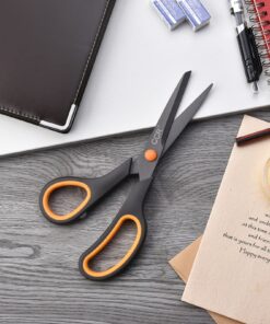 CCR Scissors 8 Inch Soft Comfort-Grip Handles Sharp Titanium Coating Blades, 4-Pack 23 81EgZA2Hn0L