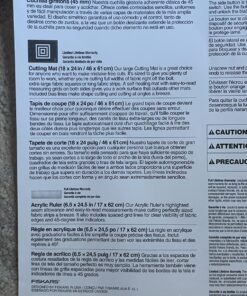 Fiskars Rotary Cutter 3-Piece Set - 45mm Stick Rotary Cutter for Fabric, Cutting Mat, and Sewing Ruler - Craft Supplies - Gray Cutting Mat + Rotary Cutter Set Standard 3-Piece 37 81EhcWHjJlL