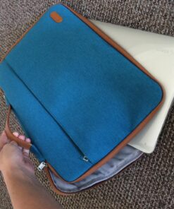 ProCase Laptop Sleeve Case, 15 15.6 inch Laptop Bag Water Resistance Durable Computer Carrying Case Cover, Compatible with HP Dell MacBook Lenovo Chromebook -Teal Teal 14 - 15.6 Inch 43 81Ei9BD5hnL