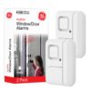 GE Personal Security Window and Door Alarm, 2 Pack, DIY Protection, Burglar Alert, Wireless Chime/Alarm, Easy Installation, Home Security, Ideal for Home, Garage, Apartment and More, 45115 White 18 81EiMKvVqlL