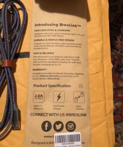 BrexLink USB C Cable, Type C Charger USB 3A Charging Cable Fast Charge for Samsung Galaxy S22 Plus Ultra S21 S22 Plus, Moto G7 G8, Other USB Type c Charger (6.6ft+6.6ft, Grey)… 6.6ft+6.6ft 43 81ElC0ez7HL