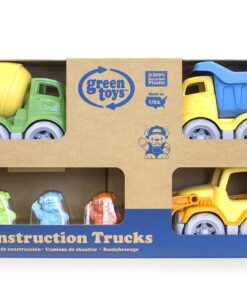 Green Toys Construction Vehicle Set, 3-Pack - Pretend Play, Motor Skills, Kids Toy Vehicles. No BPA, phthalates, PVC. Dishwasher Safe, Recycled Plastic, Made in USA. 25 81ElEOjFOoL