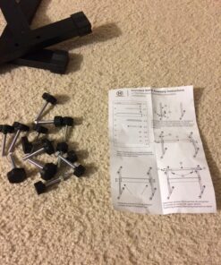 Hamzer 61-Key Portable Electronic Keyboard Piano with Stand, Stool, Headphones, Microphone & Sticker Sheet 55 81Em17U WpL