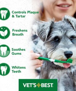 Vet’s Best Enzymatic Dog Toothpaste | Teeth Cleaning and Fresh Breath Dental Care Gel | Vet Formulated | 3.5 Ounces 1 Count 28 81Em9pHnML