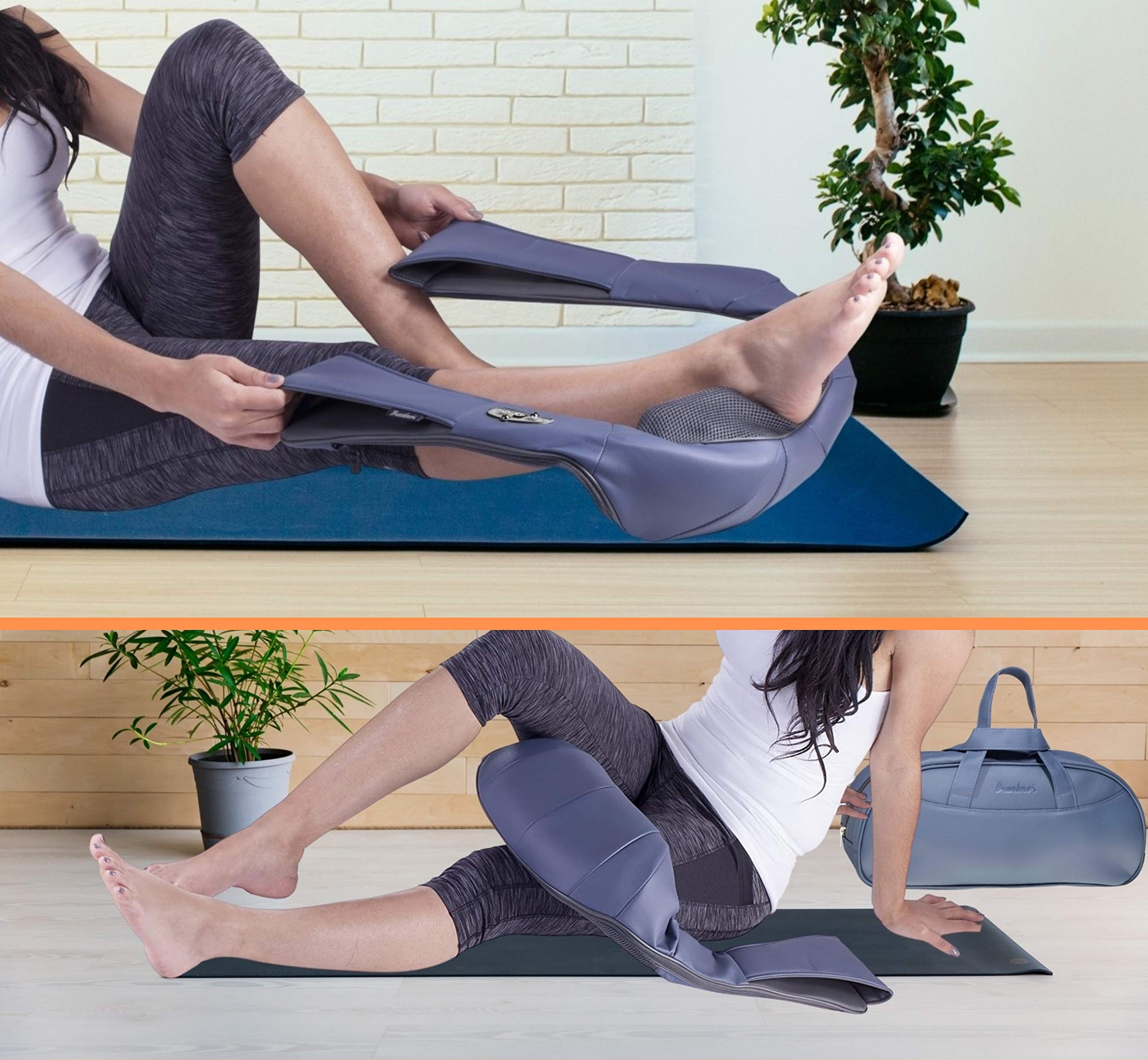 Bruntmor Cordless Rechargeable Neck & Back Pain Relief Products | Shiatsu Massager 3-D Deep Kneading Portable Full Body Massager Back Massager for Back Pain with Heat | Ideal for Relieving Shoulder 3 Bruntmor Cordless Rechargeable Neck & Back Pain Relief Products | Shiatsu Massager 3-D Deep Kneading Portable Full Body Massager Back Massager for Back Pain with Heat | Ideal for Relieving Shoulder - Image 3