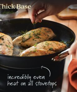 Anolon X Hybrid Nonstick Cookware Induction / Pots and Pans Set, 10 Piece - Dark Gray 12 81Emjw8HWvL