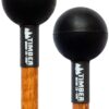 Percussion Mallet (Pair) Mallets for Keyboard Music and Tongue Drum, Soft Rubber Heads –– MADE IN U.S.A. –– Stained Solid Birch Handles Soft Black Single Pair 19 81EoMTd5SyL