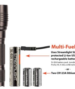 Streamlight 88065 ProTac HL-X 1000-Lumen Multi-Fuel Professional Tactical Flashlight, Includes CR123A Lithium Batteries and Holster, Black 20 81EoUBKLHAL