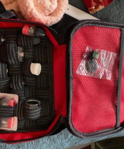 Empty Multi-Functional Carrying case with Non Slip Elastic Bands for Storing RDA RTA Tank and Mod Batteries and Coil Tools and Liquid Bottles(Red) Red 22 81Ep1yJArbL