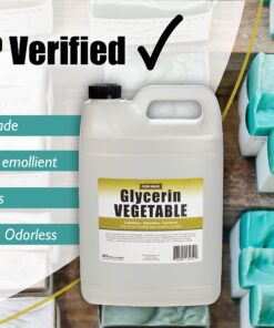 Vegetable Glycerin - 1 Gallon - All Natural, USP Grade - Premium Quality Liquid Glycerin, Excellent Emollient Qualities, Amazing Skin and Hair Benefits, DIY beauty products 10 81EpAv1Se1L