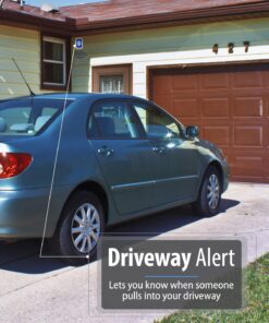 Fosmon WaveLink Door Chime Driveway Alarm Guard Wireless Motion Sensor (500 Feet, 58 Tunes, 5 Volume Levels, LED Indicators) Motion Detector Home/Business/Store Entrance Alert (1 Receiver + 2 Sensor) 1 Receiver + 2 Motion Sensor 18 81EpZwwSxiL